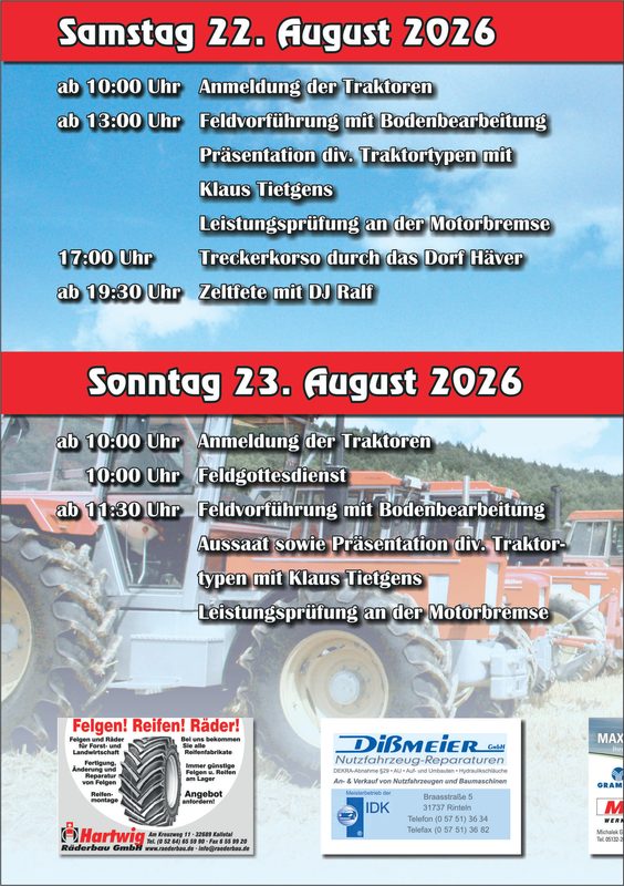 Flyer zum 9. Feldtag, Seite 2