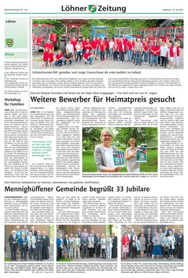 Zeitungsausschnitt: Erste Ausfahrt