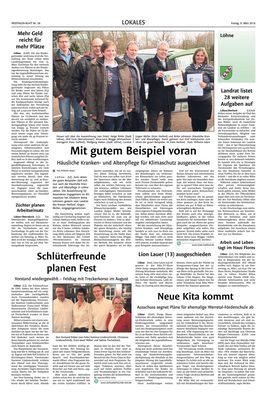 Zeitungsausschnitt: Löhner Zeitung