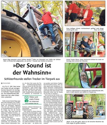 Zeitungsausschnitt: Bericht über die 1. Ausfahrt