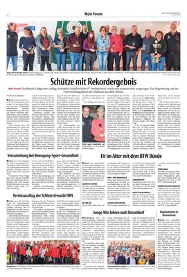 Zeitungsausschnitt: NW Bünde